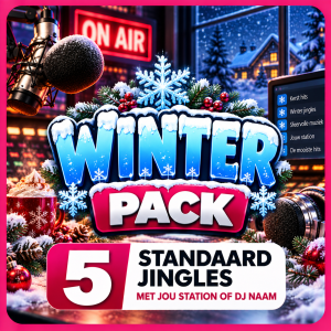 Winter Pack – 5 standaard winterjingles met eigen stationsnaam of DJ-naam